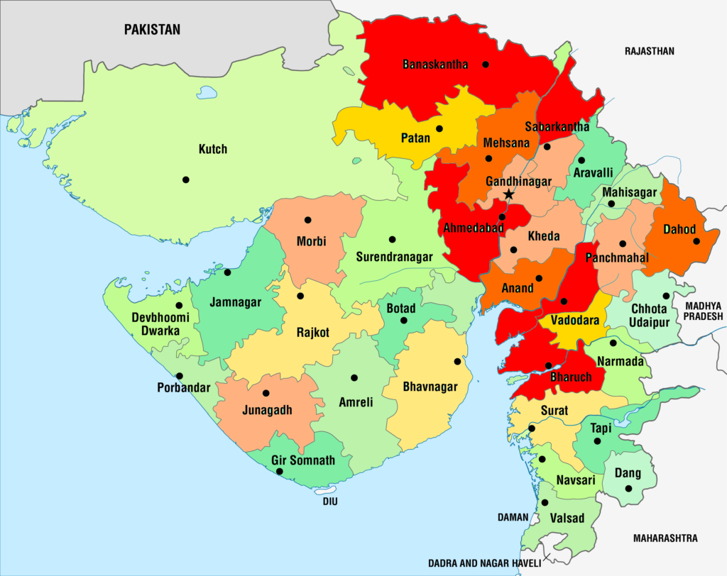 administrative-map-of-gujarat-saafbaat